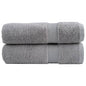 JUNG Vida Premium Duschtücher SOLUND 2 Stk. Grau 70x140 cm 600 g/m²