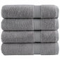 JUNG Vida Premium Duschtücher SOLUND 4 Stk. Grau 70x140 cm 600 g/m²