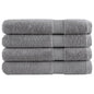 JUNG Vida Premium Handtücher SOLUND 4 Stk. Grau 100x200 cm 600 g/m²