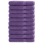 JUNG Vida Premium-Handtücher SOLUND 10 Stk. Lila 100x200 cm 600 g/m²