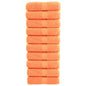 JUNG Vida Premium Waschhandtücher SOLUND 10 Stück Orange 30x30 cm 600 g/m²
