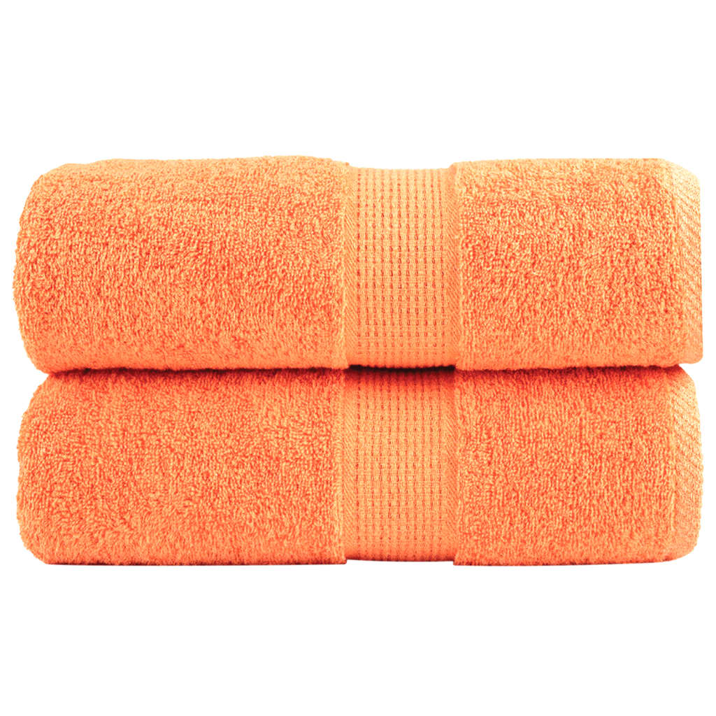 JUNG Vida Premium-Gästetücher SOLUND 2 Stk. Orange 30x50 cm 600 g/m²