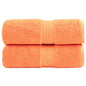 JUNG Vida Premium-Gästetücher SOLUND 2 Stk. Orange 30x50 cm 600 g/m²