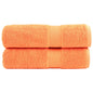 JUNG Vida Premium-Duschtücher SOLUND 2 Stk. Orange 70x140 cm 600 g/m²