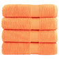 JUNG Vida Premium-Duschtücher SOLUND 4 Stk. Orange 70x140 cm 600 g/m²