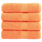 JUNG Vida Premium Badetücher SOLUND 4 Stk. Orange 100x150 cm 600 g/m²