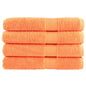 JUNG Vida Premium-Saunatücher SOLUND 4 Stk. Orange 80x200 cm 600 g/m²