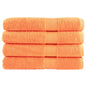 JUNG Vida Premium-Handtücher SOLUND 4 Stk. Orange 100x200 cm 600 g/m²