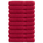 JUNG Vida Premium-Handtücher SOLUND 10 Stk. Rot 100x200 cm 600 g/m²