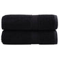 JUNG Vida Premium Waschhandtücher SOLUND 2 Stück Schwarz 30x30 cm 600 g/m²