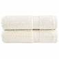 JUNG Vida Premium-Handtücher SOLUND 2 Stk. Cremeweiß 50x100 cm 600 g/m²