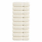 JUNG Vida Premium-Handtücher SOLUND 10 Stk. Cremeweiß 50x100 cm 600 g/m²