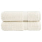 JUNG Vida Premium-Duschtücher SOLUND 2 Stk. Cremeweiß 70x140 cm 600 g/m²