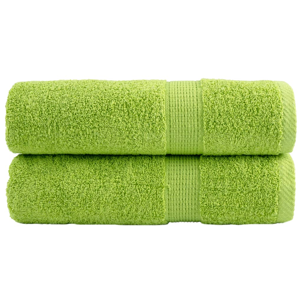 JUNG Vida Premium-Handtücher SOLUND 2 Stk. Apfelgrün 50x100 cm 600 g/m²