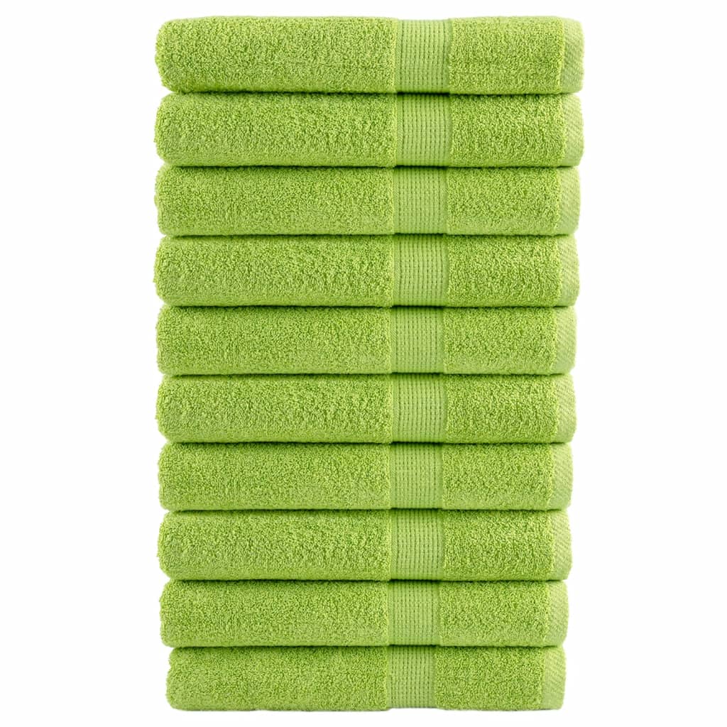 JUNG Vida Premium-Saunatücher SOLUND 10 Stk. Apfelgrün 80x200 cm 600 g/m²