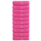 JUNG Vida Premium-Gästetücher SOLUND 10 Stk. Rosa 30x50 cm 600 g/m²
