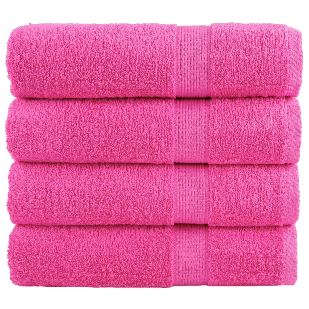 JUNG Vida Premium-Handtücher SOLUND 4 Stk. Rosa 50x100 cm 600 g/m²