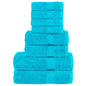 JUNG Vida 8 tlg. Premium-Handtuch-Set SOLUND Türkis 600 g/m²
