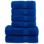 JUNG Vida 6 tlg. Premium-Handtuch-Set SOLUND Blau 600 g/m²