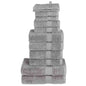 JUNG Vida 12 tlg. Premium-Handtuch-Set SOLUND Grau 600 g/m²