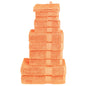 JUNG Vida 12 tlg. Premium-Handtuch-Set SOLUND Orange 600 g/m²