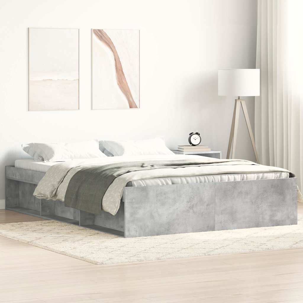 JUNG Vida Bettgestell Betongrau 160x200 cm