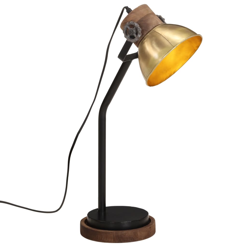 JUNG Vida Schreibtischlampe 25 W Antik-Messing 18x18x60 cm E27