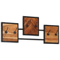 JUNG Vida Wandgarderobe 90x1x35 cm Massivholz Akazie und Eisen