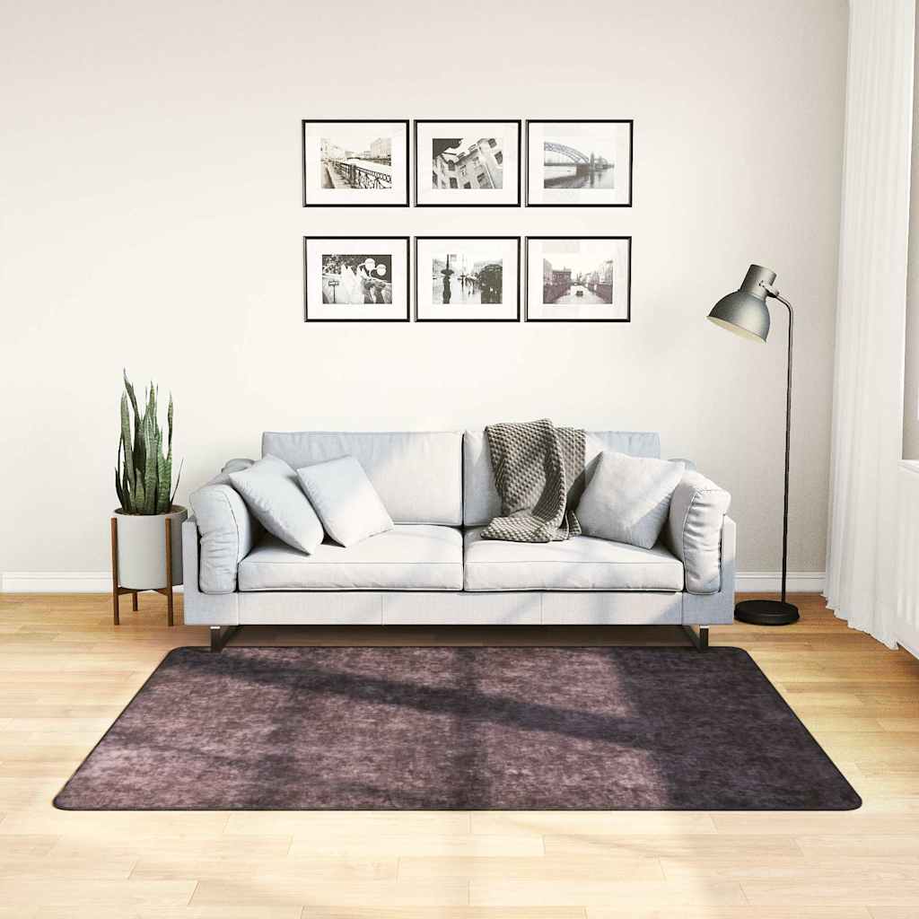 JUNG Vida Teppich Waschbar Anthrazit 120x170 cm Rutschfest
