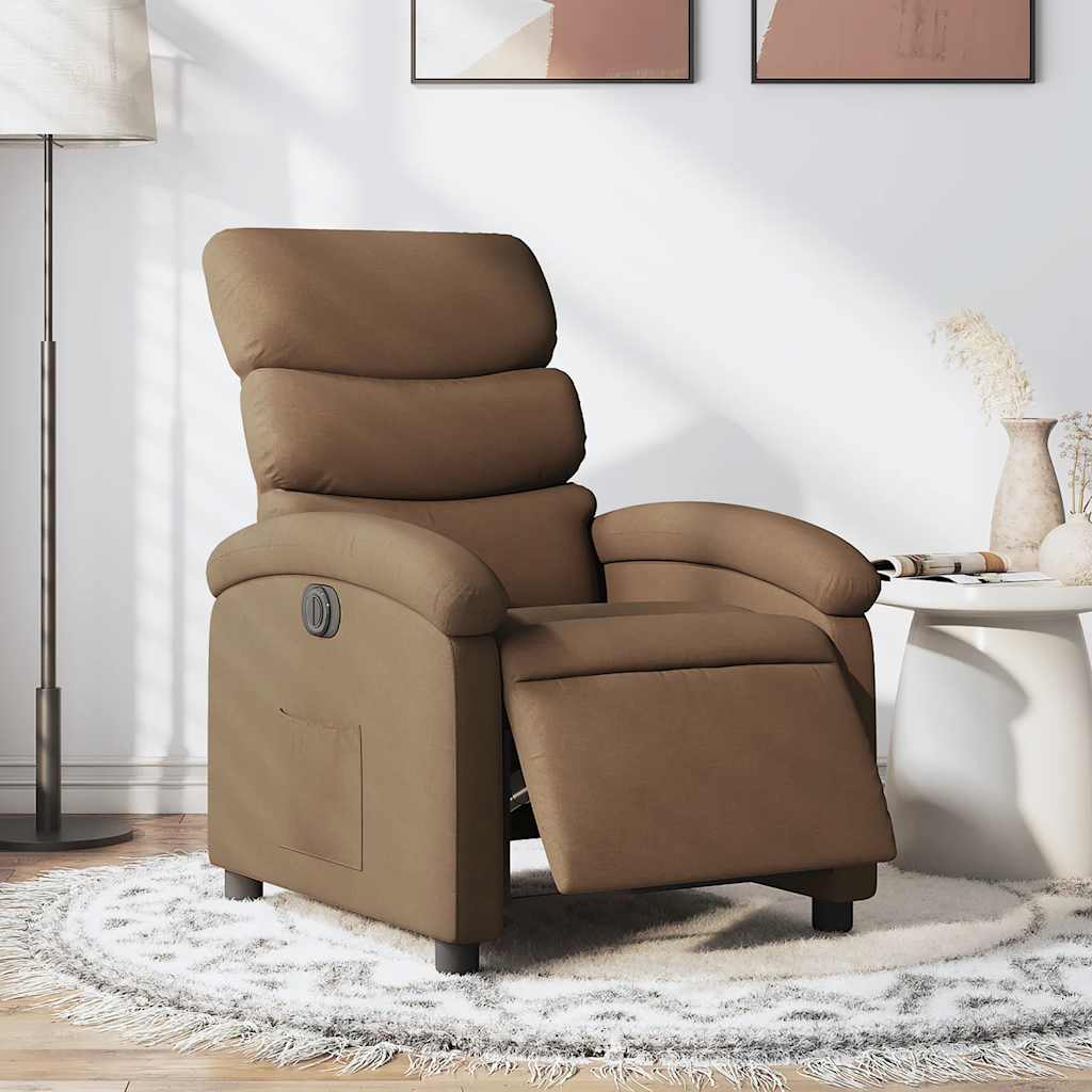 JUNG Vida Relaxsessel Elektrisch Braun Stoff