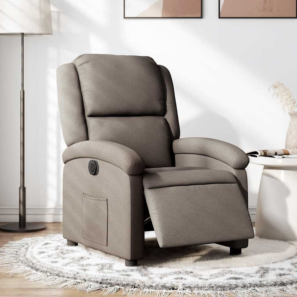 JUNG Vida Relaxsessel Elektrisch Taupe Stoff