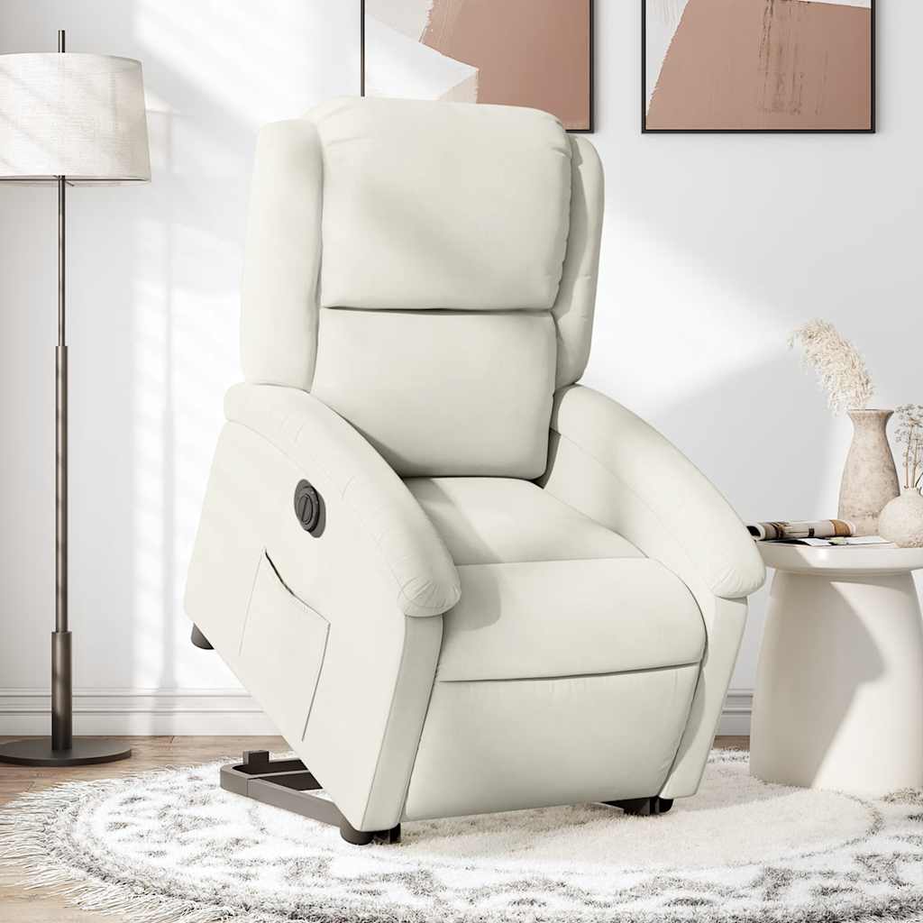 JUNG Vida Relaxsessel mit Aufstehhilfe Elektrisch Creme Samt