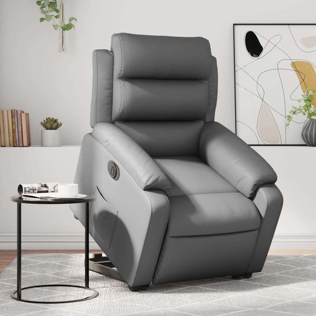 JUNG Vida Relaxsessel mit Aufstehhilfe Elektrisch Grau Kunstleder