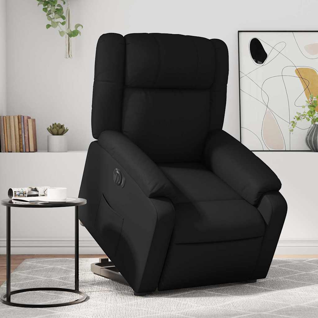 JUNG Vida Relaxsessel mit Aufstehhilfe Elektrisch Schwarz Kunstleder