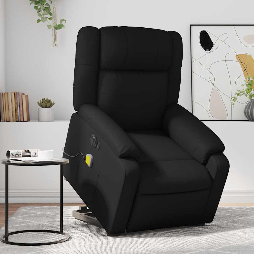 JUNG Vida Massagesessel mit Aufstehhilfe Elektrisch Schwarz Kunstleder