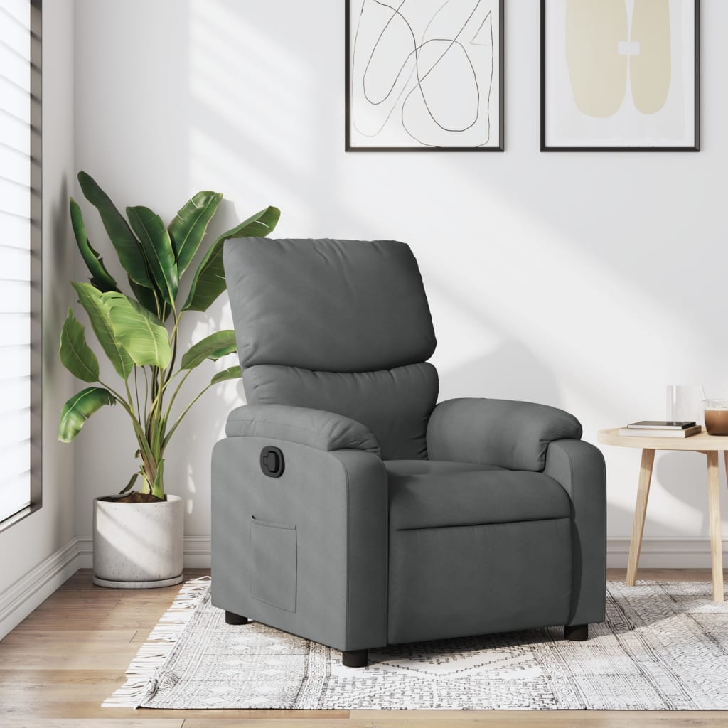 JUNG Vida Relaxsessel Dunkelgrau Stoff