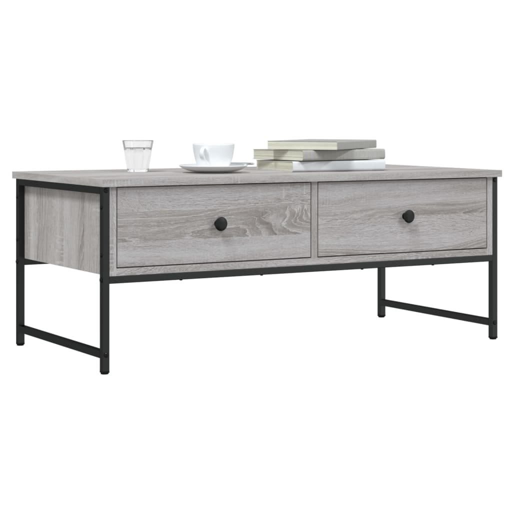 JUNG Vida Couchtisch Grau Sonoma 101x49x39,5 cm Holzwerkstoff
