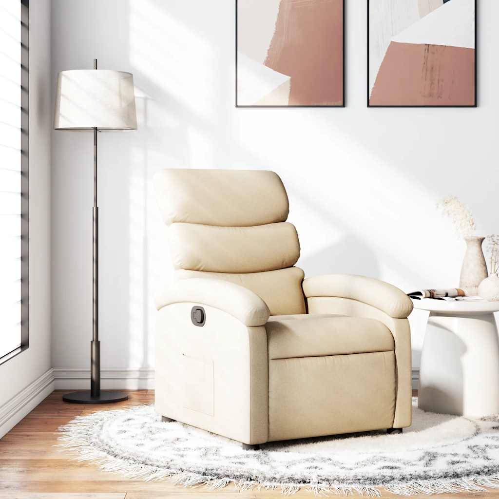JUNG Vida Relaxsessel Creme Stoff