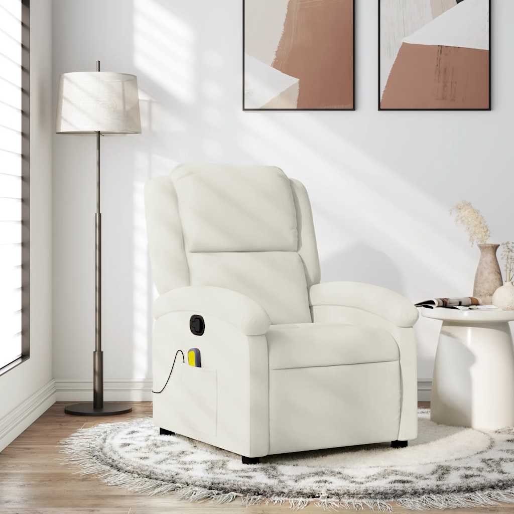 JUNG Vida Massagesessel Creme Samt