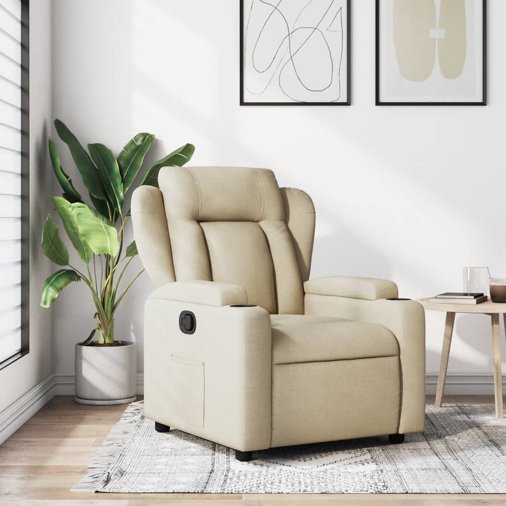 JUNG Vida Relaxsessel Creme Stoff