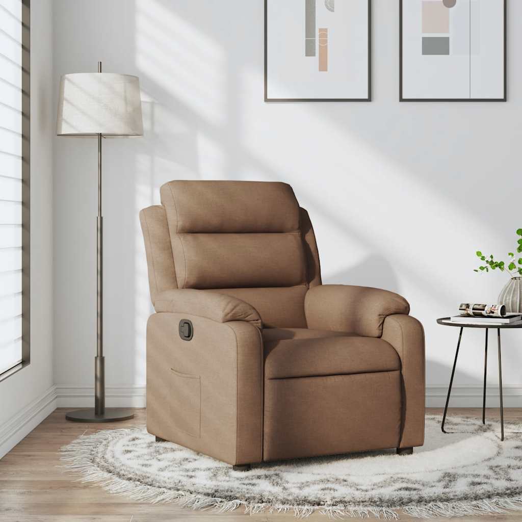 JUNG Vida Relaxsessel Braun Stoff