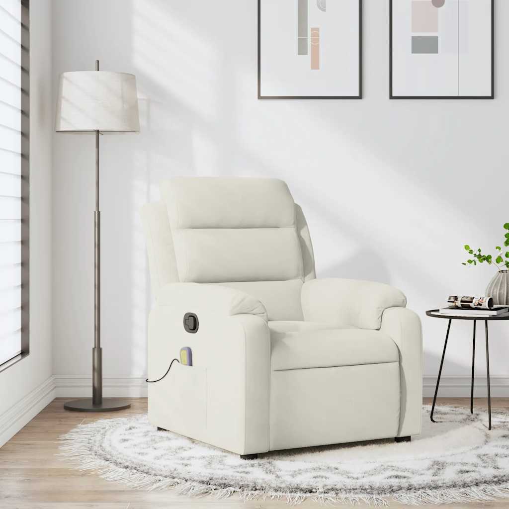 JUNG Vida Massagesessel Creme Samt