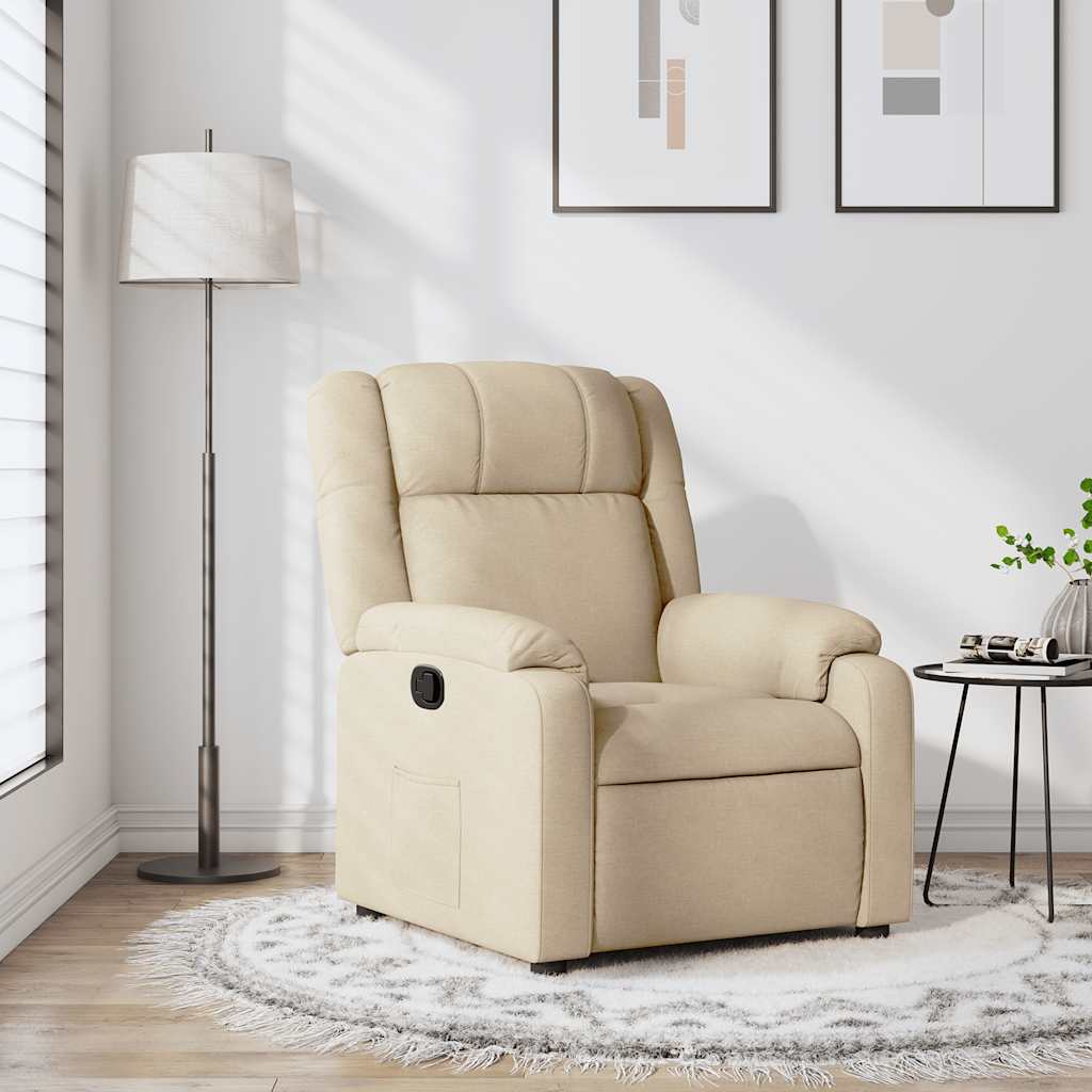 JUNG Vida Relaxsessel Creme Stoff