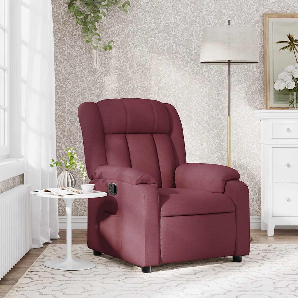 JUNG Vida Relaxsessel Weinrot Stoff