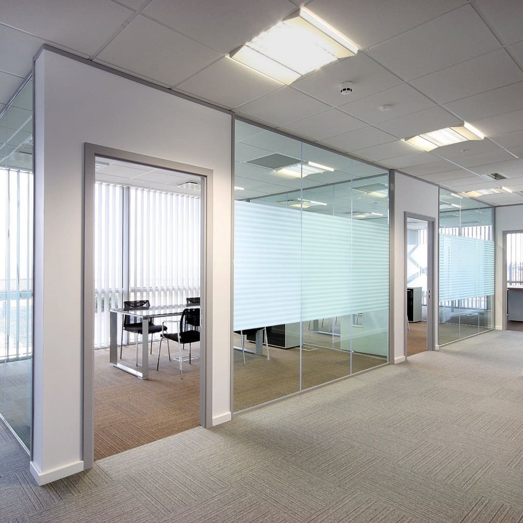 JUNG Vida Fensterfolien Matt Streifen-Design PVC