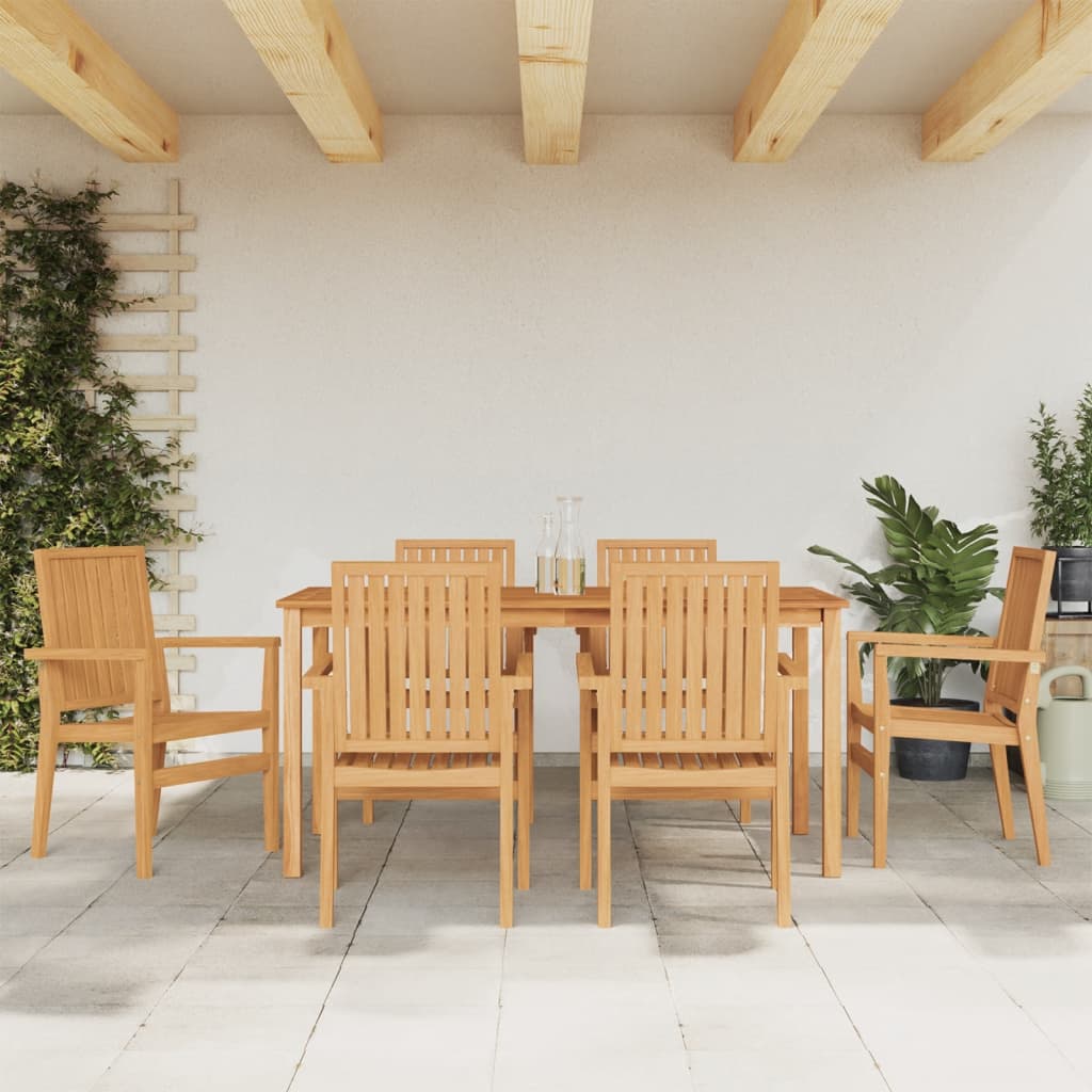 JUNG Vida 7-tlg. Garten-Essgruppe Massivholz Teak