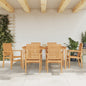 JUNG Vida 7-tlg. Garten-Essgruppe Massivholz Teak