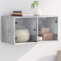 JUNG Vida Wandschrank mit Glastüren Betongrau 68,5x37x35 cm