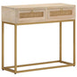JUNG Vida Konsolentisch 90x30x76 cm Massivholz Mango und Eisen