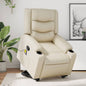 JUNG Vida Massagesessel mit Aufstehhilfe Creme Kunstleder
